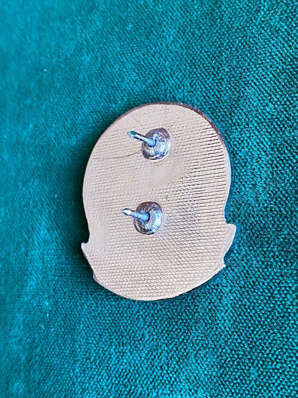 31 BATTALION (201 BAT.)SIDE CAP BADGE-APPROVED IN 1990-1ST ISSUE-SMALLER VARIATION-ORIGINAL- 2 PINS