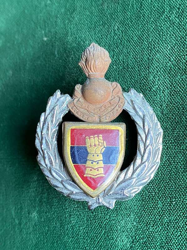 15 FIELD ENGINEER REGIMENT CAP BADGE- 2 X SCREW LUGS