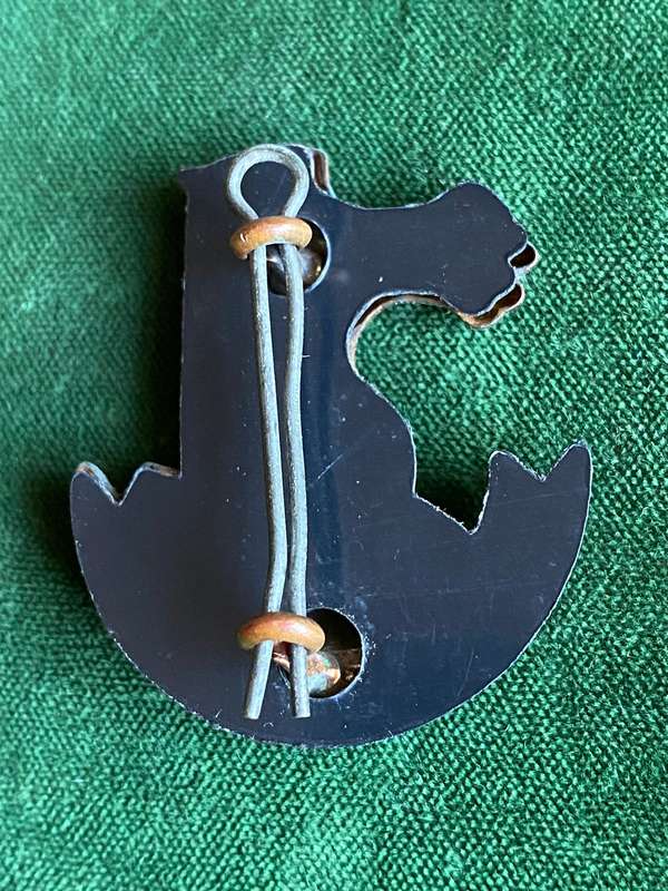 ARMY BATTLE SCHOOL-BRONZE CAP BADGE-APPROVED IN 1987- 2 LUGS