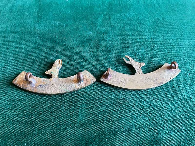 SOUTH AFRICA TITLE PAIR-MADE AND WORN IN EGYPT 1942-LUGS COMPLETE