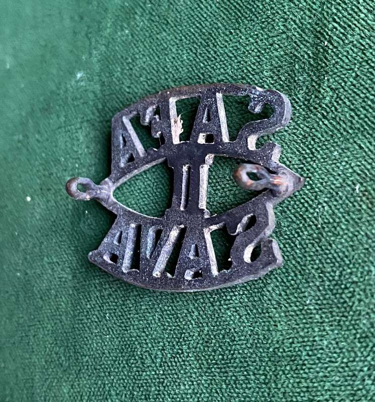 2ND SA FIELD ARTILLERY S TYPE TITLE-WORN POST 1923- 2 LUGS