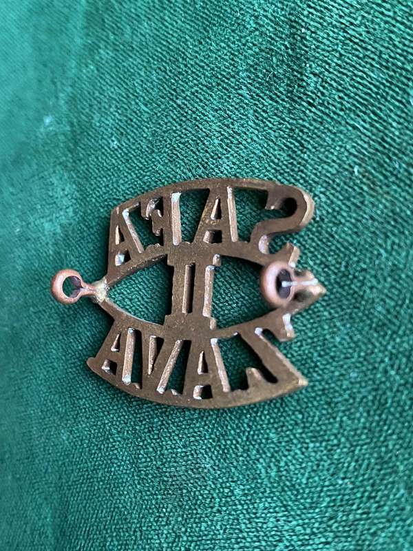 2ND SA FIELD ARTILLERY Z TYPE-WORN 1922-1923- 2 LUGS