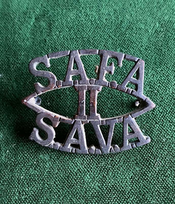2ND SA FIELD ARTILLERY S TYPE TITLE-WORN POST 1923- 2 LUGS