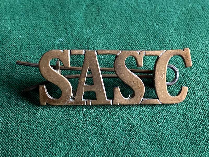 SA SERVICE CORPS TITLE -WORN WW1- 2 LUGS