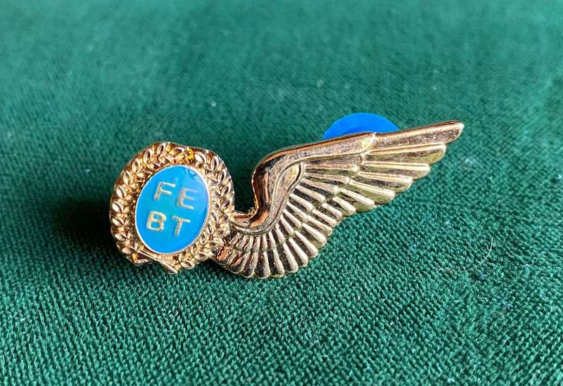 SAAF FLIGHT ENGINEER MESS DRESS HALF WING- GILT- 2 PINS