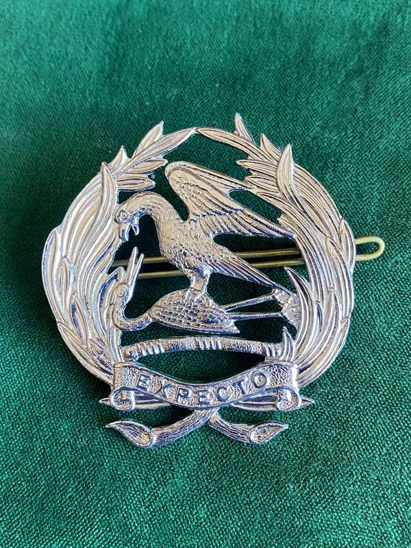 FIRST CITY CHROME TAMO SHOULDER BADGE-WORN 1970'S- 2 LUGS