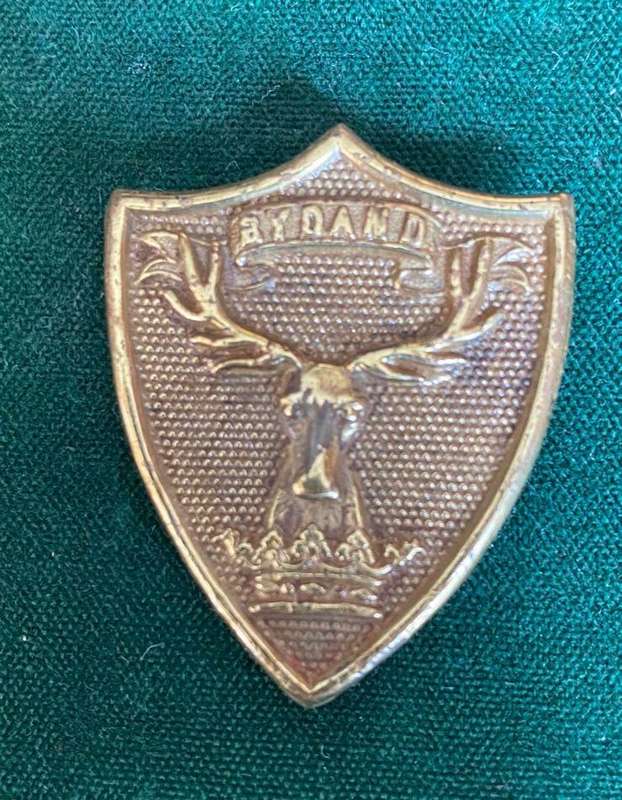 CAPE TOWN HIGHLANDERS,BRASS OTHER RANKS SPORRAN BADGE-WORN FROM 1902- NO LUGS