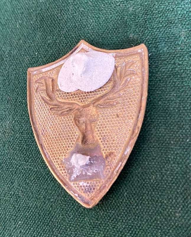 CAPE TOWN HIGHLANDERS,BRASS OTHER RANKS SPORRAN BADGE-WORN FROM 1902- NO LUGS