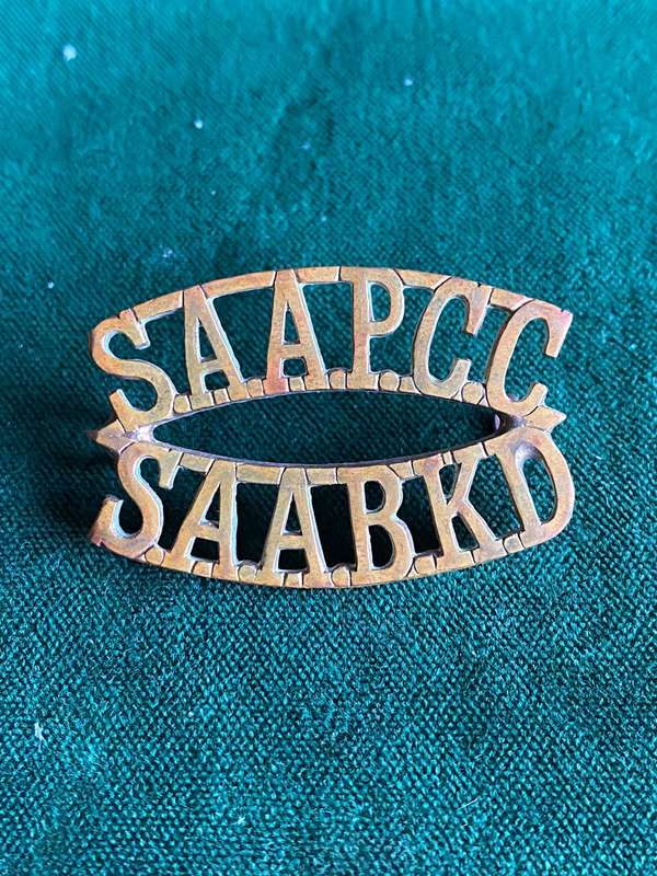 SA ADMIN PAY AND CLERICAL COR. SHOULDER TITLE- 2 LUGS