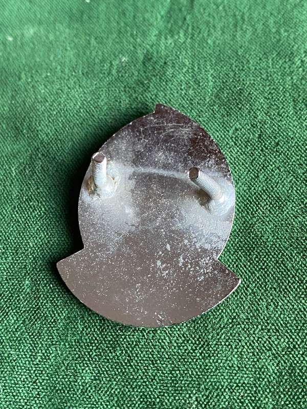 113 BATTALION CHROMED AND ENAMEL CAP BADGE-APPROVED IN 1980 (PHALABORWA) -2 LUGS