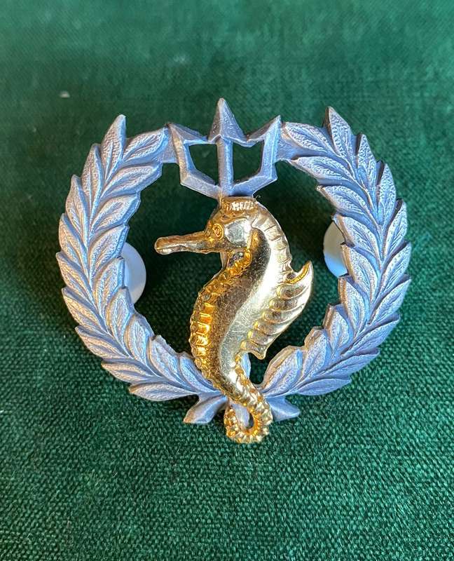 SA NAVY INDEPENDENT SHIPS AND AIR/SEA RESCUE FLOTILLA-BI/METAL,ONE PIECE BADGE-APPROVED IN 1984- 2 P