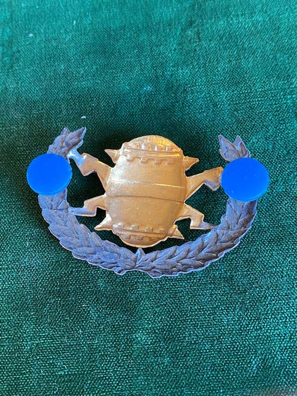 SA NAVY MINE COUNTER MEASURE BI/METAL(GREY METAL WREATH) BREAST BADGE- 2 PINS
