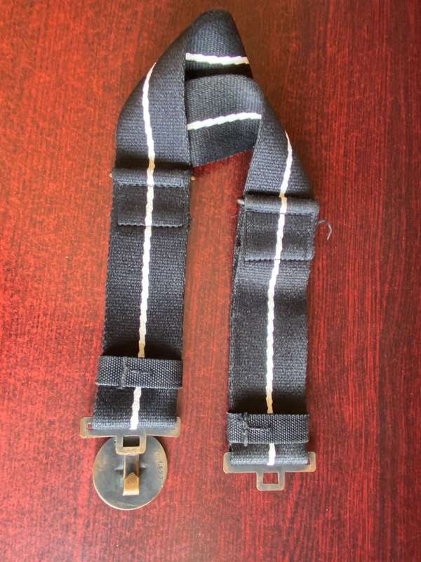 NUBERED RECCE REGIMENT BELT IN VERY GOOD CONDITON,COMPLETE WITH METAL AND MATERIAL SLIDER-EXTENDED