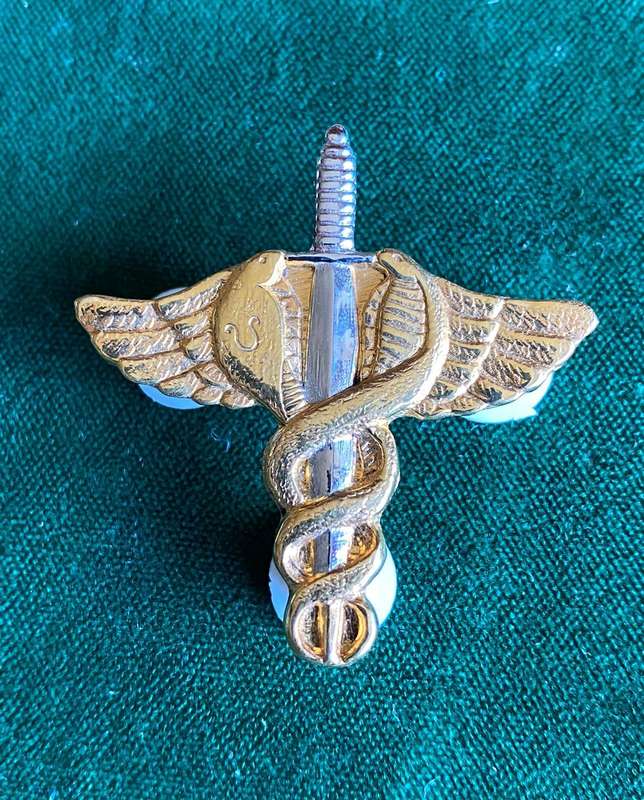 SA MEDICAL SERVICES BI/METAL MEDICAL OFFICER SUPPORT OPERATORS BREAST BADGE-1ST TYPE-APPROVED IN 199