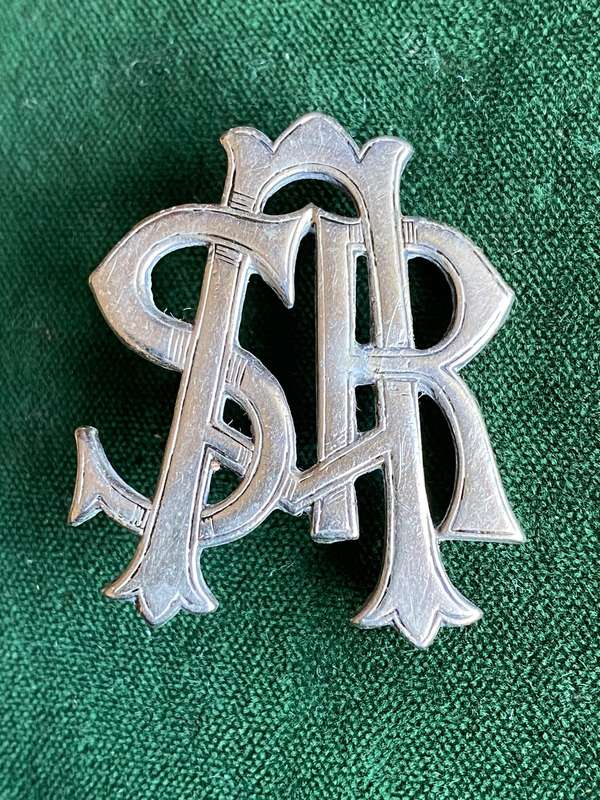 SA RAILWAYS WHITE METAL CAP BADGE-ONE LUG-BOER WAR