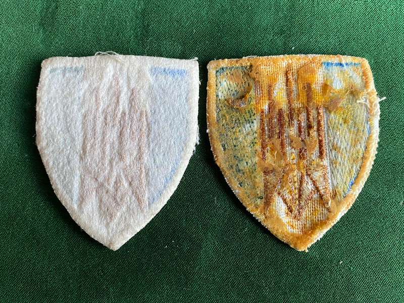 101 BATTALION-2ND PATTERN-CLOTH FLASH PAIR