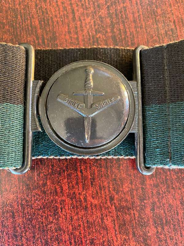 1ST COMMANDO REGT. (AUSTRALIAN SPECIAL FORCES) STABLE BELT-EXTENDED LENGTH 102CM-GOOD CONDITION