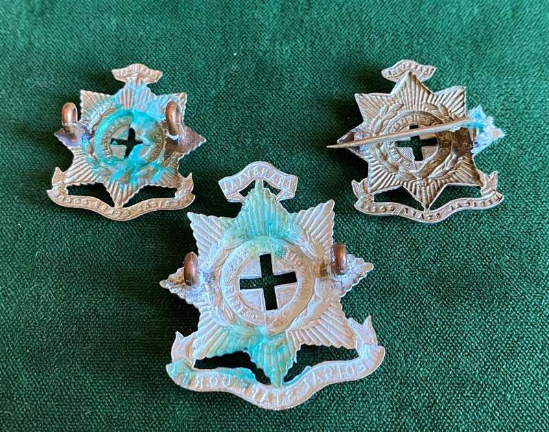 TRANSVAAL MEDICAL STAFF CORPS,WHITE METAL CAP AND COLLARS-WORN 1903-1913-LUGS COMPLETE