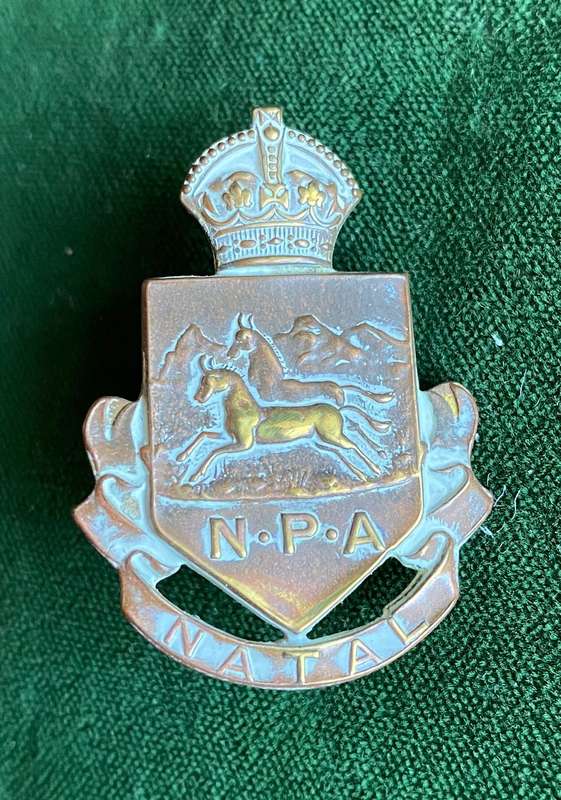 NATAL PROVINCIAL ADMINISTRATION CAP BADGE-2 LUGS-BRASS