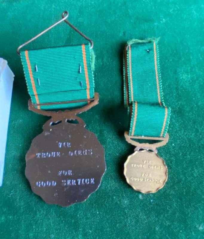 GOOD SERVICE MEDAL-BRONZE COMMANDO-1975-86/10 YEARS COMES WITH ORIGINAL PRESENTATION BOX-SWA CAMPAIG