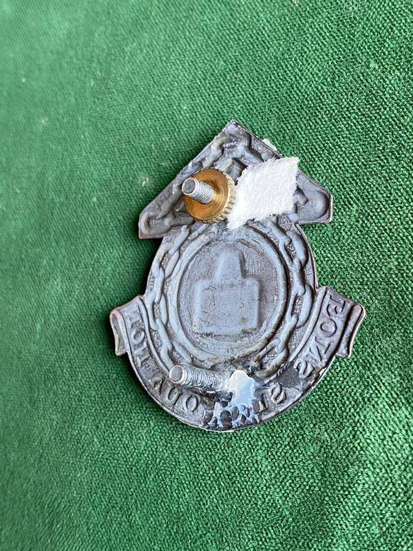 WITWATERSRAND COMMAND MAINTENANCE-UNIT CAP BADGE-APPROVED IN 1986- 2X SCREW LUGS