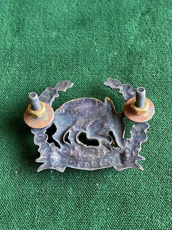 SANDTON COMMANDO BI-METAL CAP BADGE-APPROVED IN 1990-2X SCREW LUGS