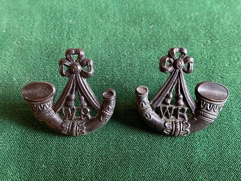 WITWATERSRAND COLLAR BADGE PAIR-WORN 1903-1954-LUGS INTACT