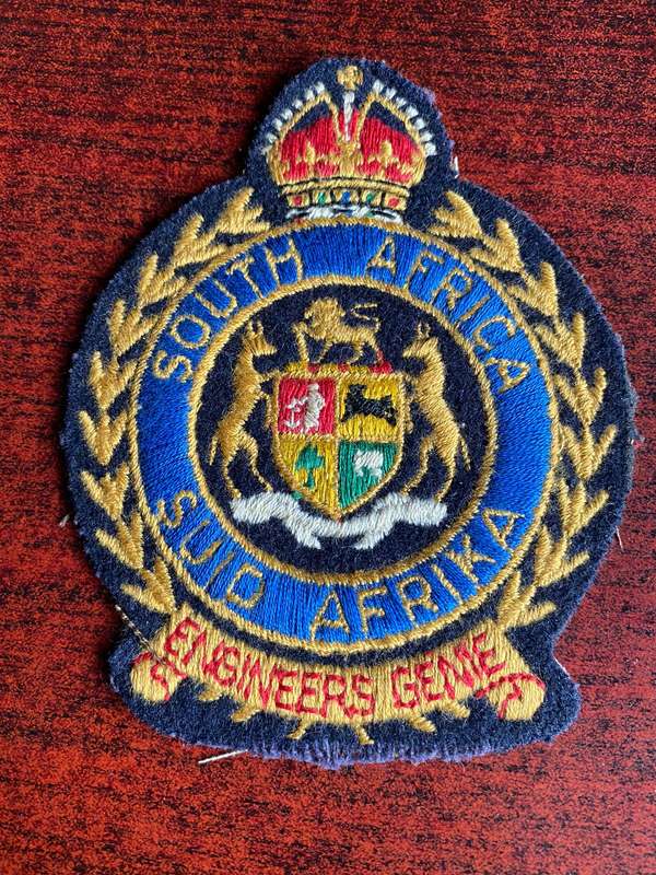 SA ENGINEER CORPS BLAZER BADGE- KINGS CROWN
