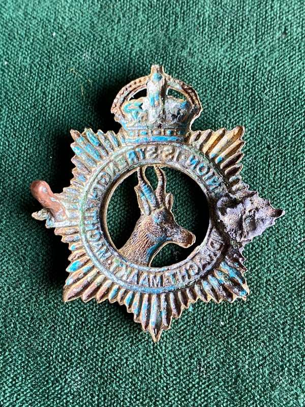 SA SERVICE CORPS CAP BADGE-WORN WW1 BY DRIVERS-ONE LUG