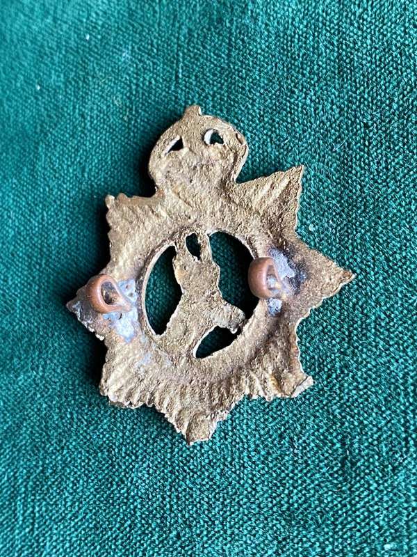 SA SERVICE CORPS CAP BADGE-WORN WW 1 BY DRIVERS- 2 LUGS