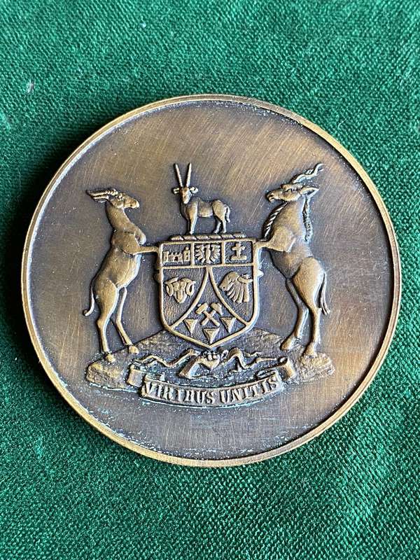 DISBANDMENT OF SWATF APRIL 1989-ALL PERSONNEL-MEDALLION-DIAMETER 50MM-BRONZE