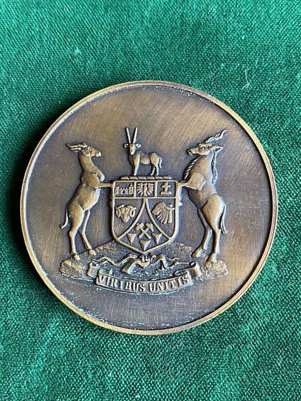 DISBANDMENT OF SWATF APRIL 1989-ALL PERSONNEL-MEDALLION-DIAMETER 50MM-BRONZE