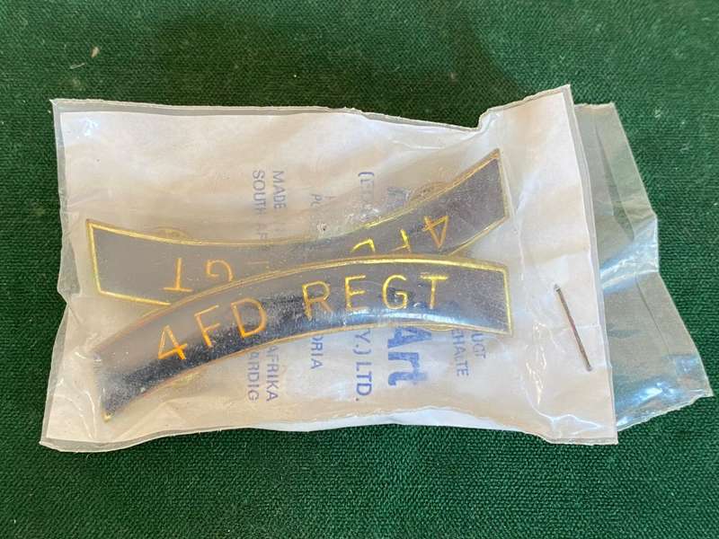 4 FIELD REGIMENT,TITLE PAIR-STILL SEALED-PINS INTACT