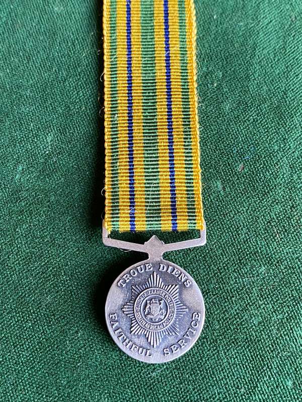 SA POLICE STAR FOR FAITHFUL SERVICE (1979) MINIATURE
