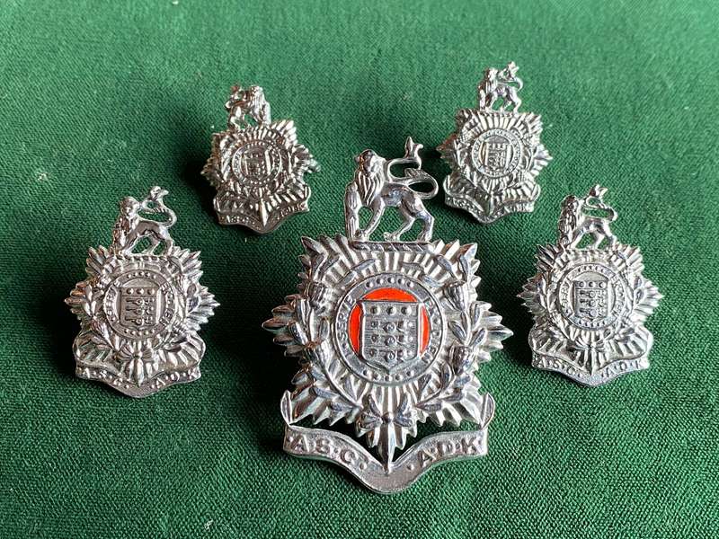 ADMIN SERVICES CORPS CHROME CAP,COLLARS AND MESS DRESS COLLARS-WORN POST 1976-LUGS + PINS COMPLETE