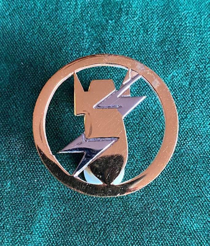 EOD BREAST BADGE-FULL SIZE-BI/METAL- 2 PINS
