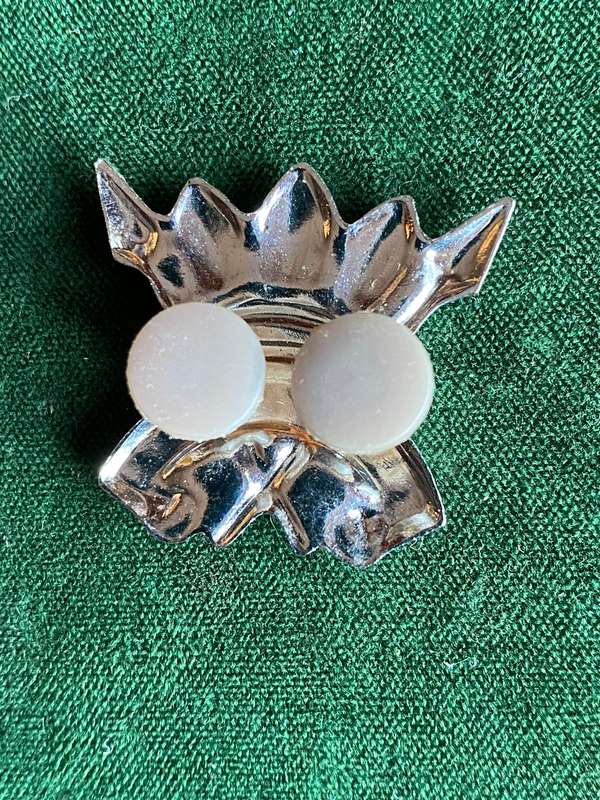 111 BATTALION CHROME COLLAR BADGE- 2 PINS-1980-2003