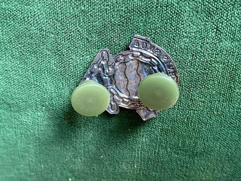 ORDNANCE SERVICE CORPS COLLAR BADGE- 2 PINS