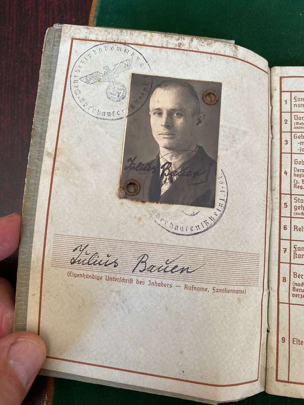 A WEHRPASS-A MILITARY PASSPORT ISSUED TO EVERY SOLDIER IN THE GERMAN WEHR MACHT DURING WW2