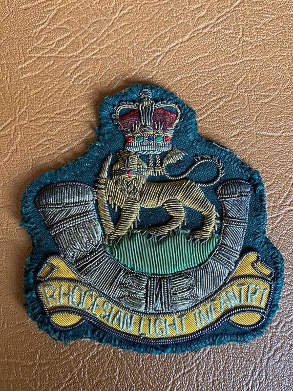 RHODESIAN LIGHT INFANTRY BLAZER BADGE