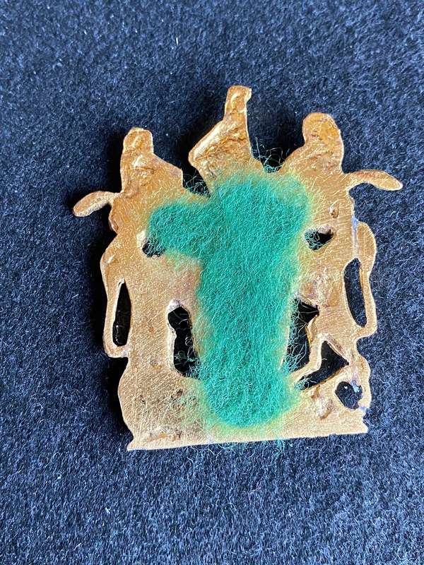 RHODESIA REGIMENTAL SERGEANT MAJOR ARM BADGE- NO LUGS