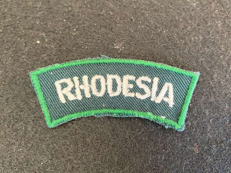 RHODESIA TARTAN GREEN SERVICE DRESS TITLE-1970'S-80