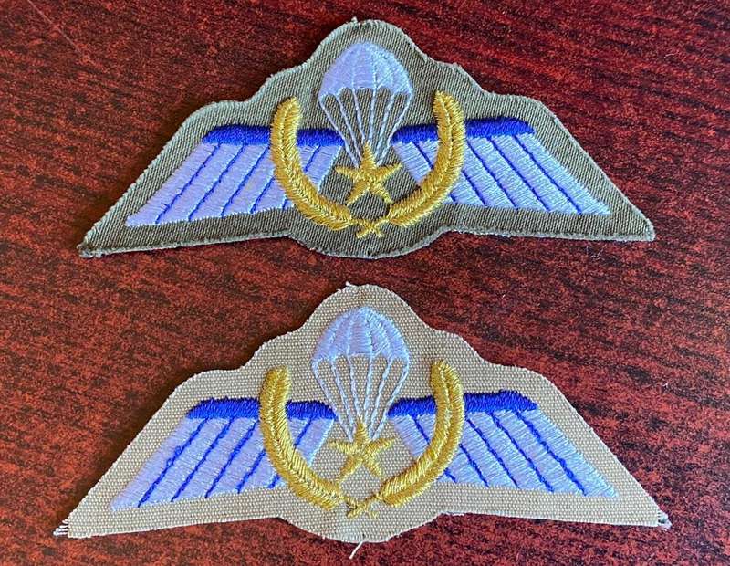 NETHERLANDS PARA WING- A WING (COMBAT JUMP) 2 WINGS- DIFFERENT COLOURS -SOLD TOGETHER