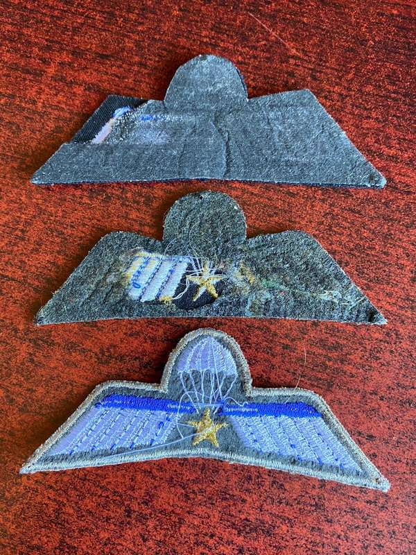 NETHERLANDS 3 CATEGORIES OF A PARACHUTE WINGS- SOLD TOGETHER
