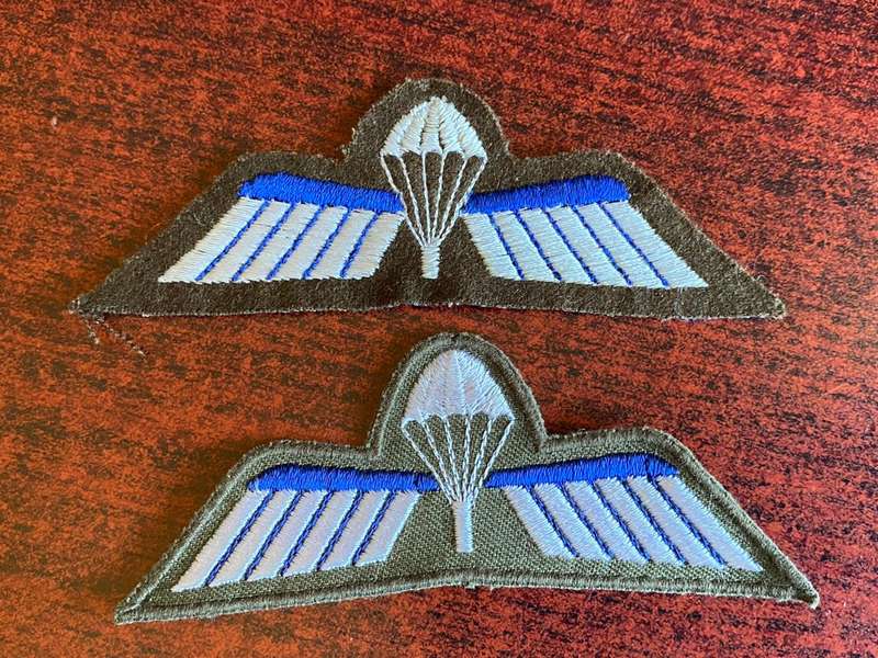 NETHERLANDS 2 CATEGORIES OF B PARACHUTE WINGS- SOLD TOGETHER