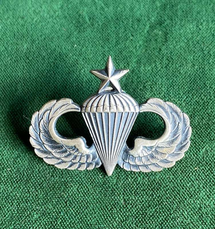 USA SENIOR PARA WING-WHITE METAL - 2 PINS