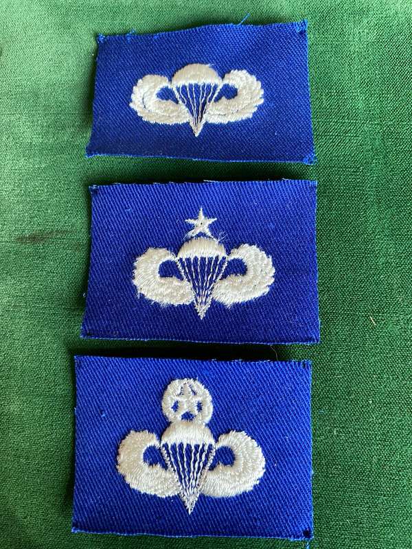 USA AIR FORCE PARA WINGS- 3 CLASSES-SOLD TOGETHER MASTER/SENIOR AND BASIC