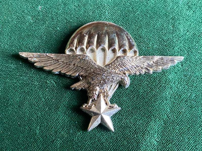 DJIBOUTI,ARMY PARA BADGE- NO LUGS- 1980'S