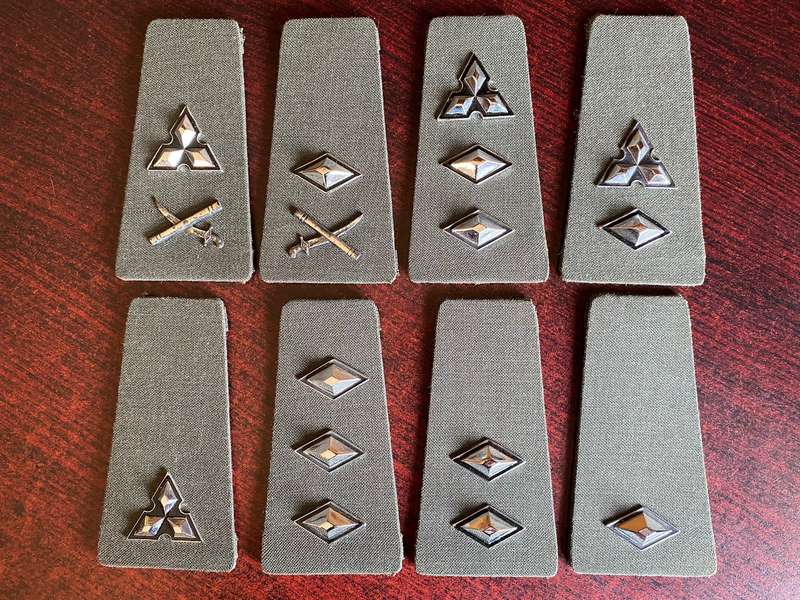 SWA OFFICERS RANK BOARDS-2ND TYPE(SMALLER THAN FIRST TYPE)SCARCE-COMPLETE SET(ONE OF EACH)