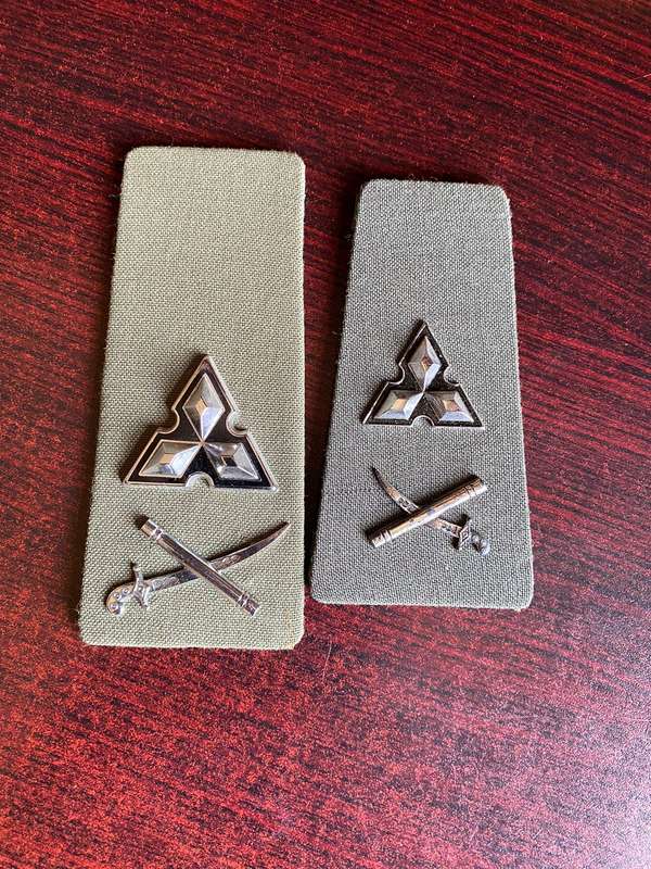SCARCE SWA FIRST TYPE (LARGER THAN 2ND TYPE) OFFIERS RANK BOARD SET-PLEASE LOOK AT PICS FOR A COMPAR